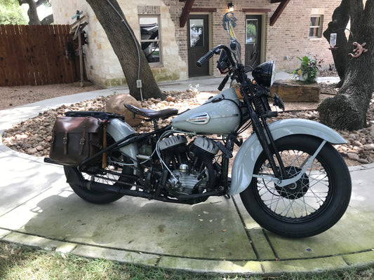 Motorcycle Mentor Rodney Sterling donate 1945 Harley Davidson for the 2022 Cross Country Chase